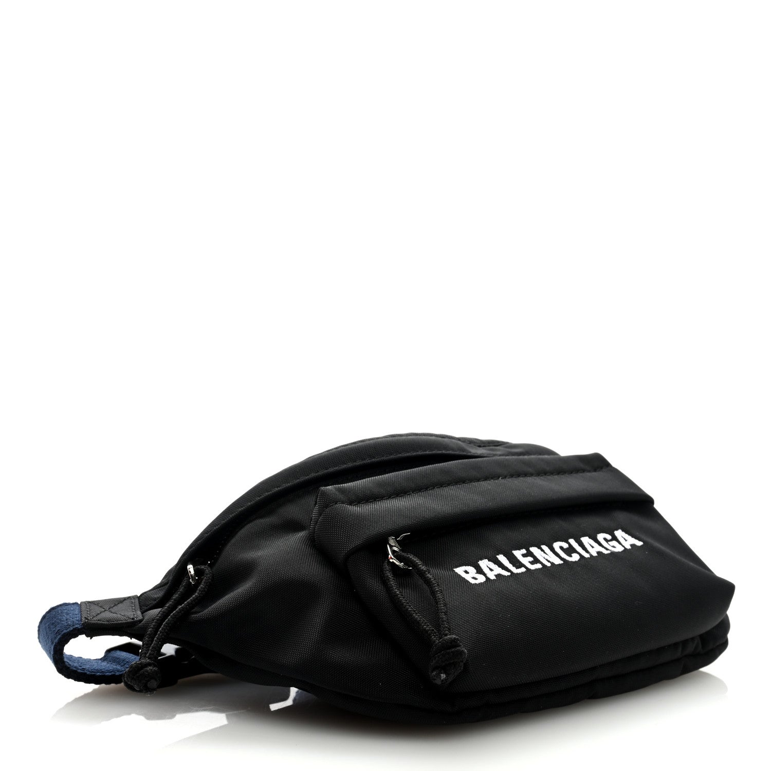 Balenciaga Sport Nylon Logo Embroidered Small Wheel Beltpack Black 4 of 8