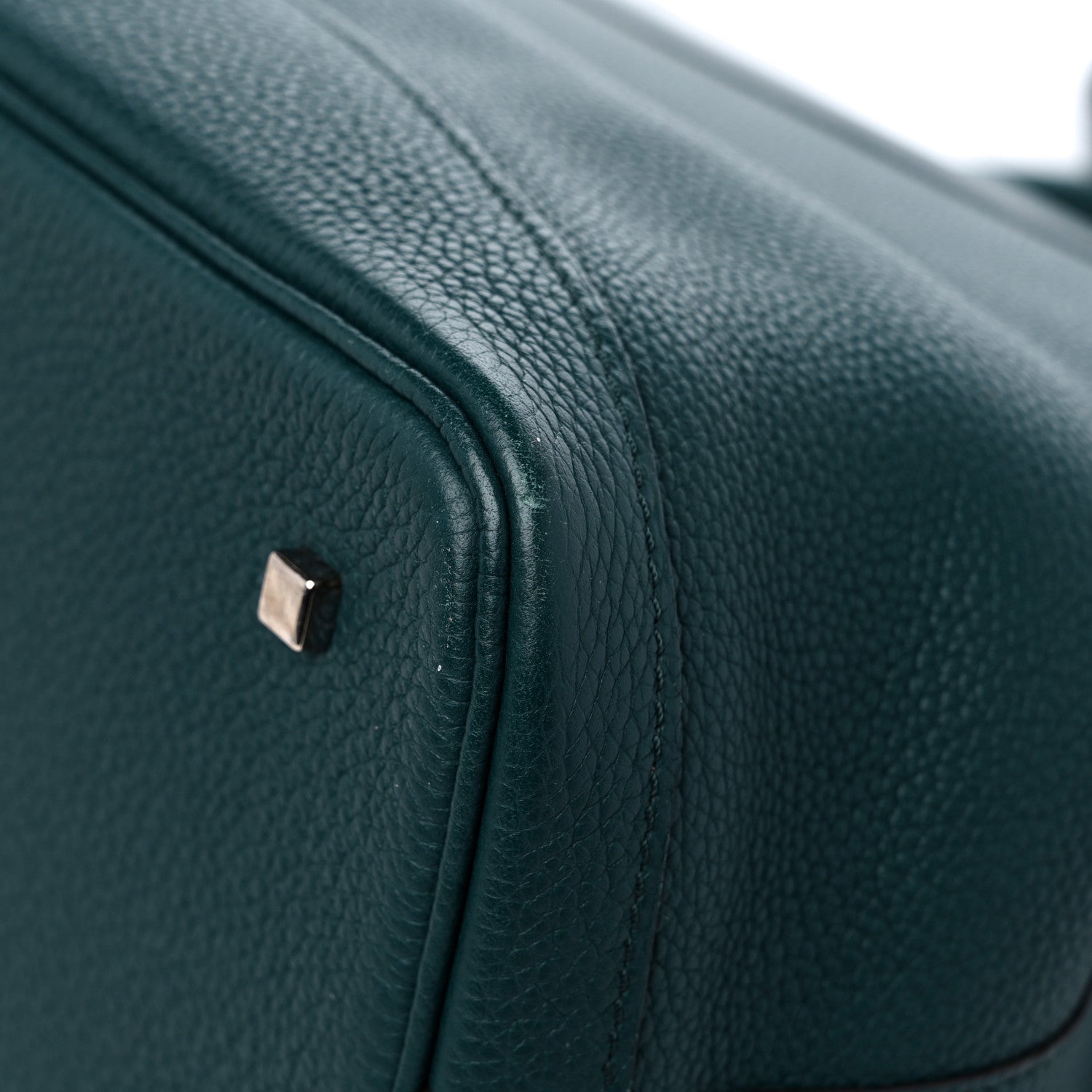 Moynat Taurillon Blush Calfskin Gabby MM Peacock 10 of 11