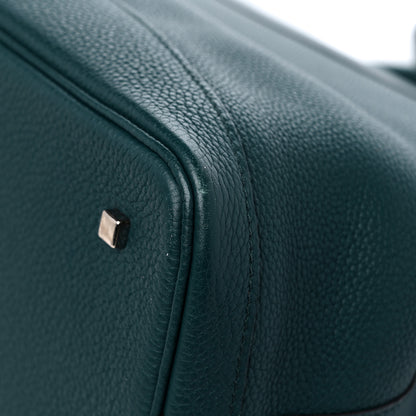 Moynat Taurillon Blush Calfskin Gabby MM Peacock 10 of 11