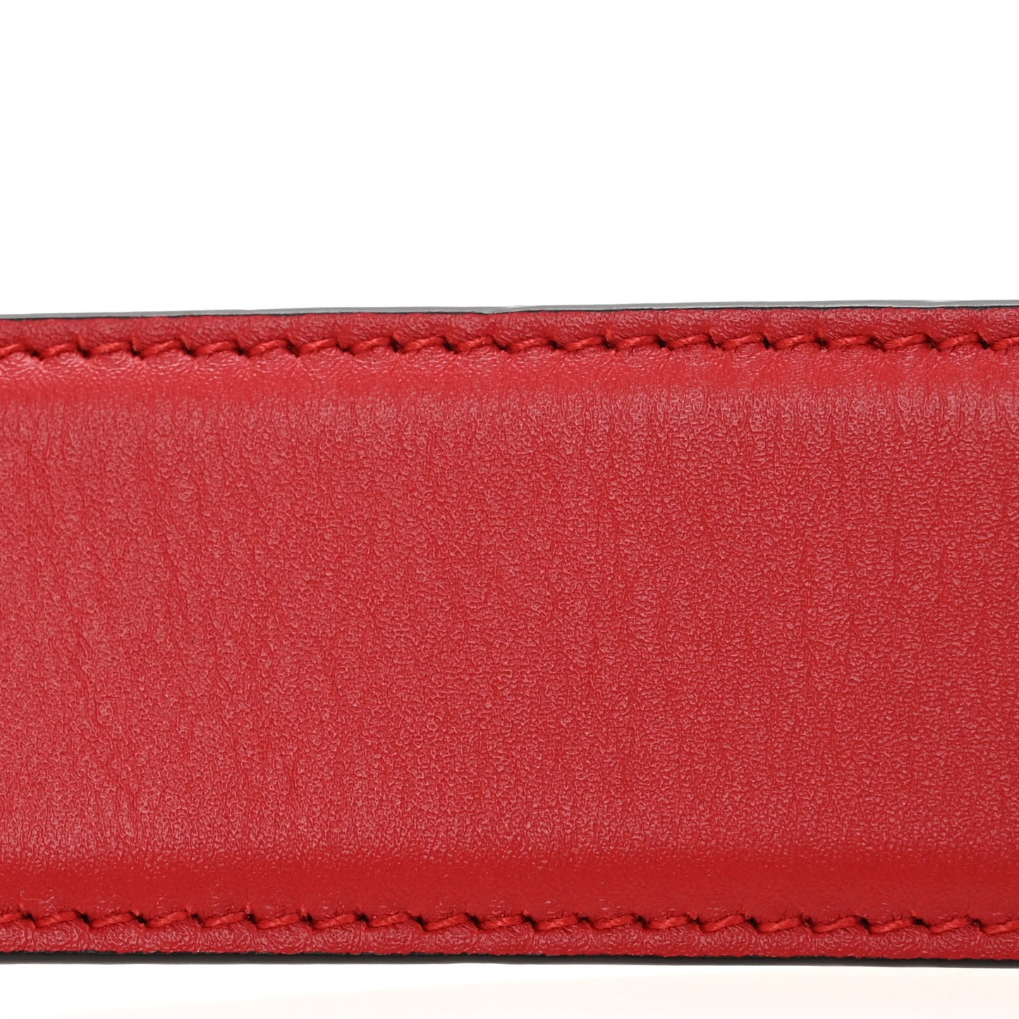 Moon Calfskin Interlocking G 37mm Belt 90 36 Vibrant Red