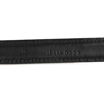 Celine Box Calfskin Small 25mm Triomphe Belt 70 28 Black 6 of 10