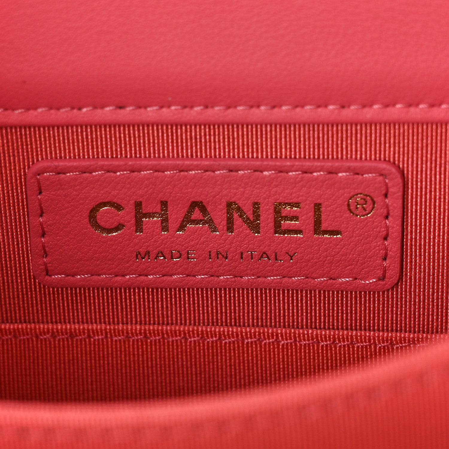 Chanel Calfskin Chevron North South Boy Flap Pink 6 of 9