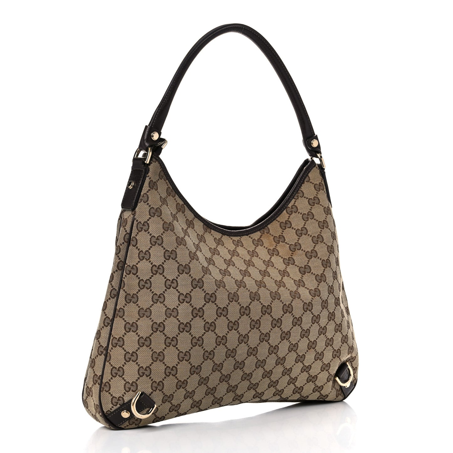 Monogram Large Abbey D Ring Hobo Dark Brown