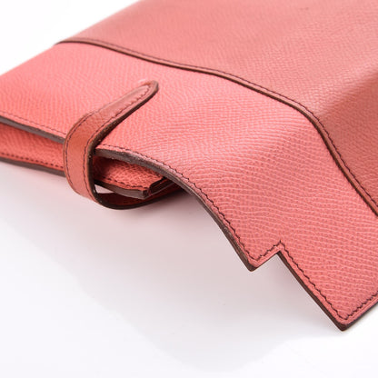 Hermes Epsom Flag Kelly Longue Wallet Corail Flamingo 12 of 13