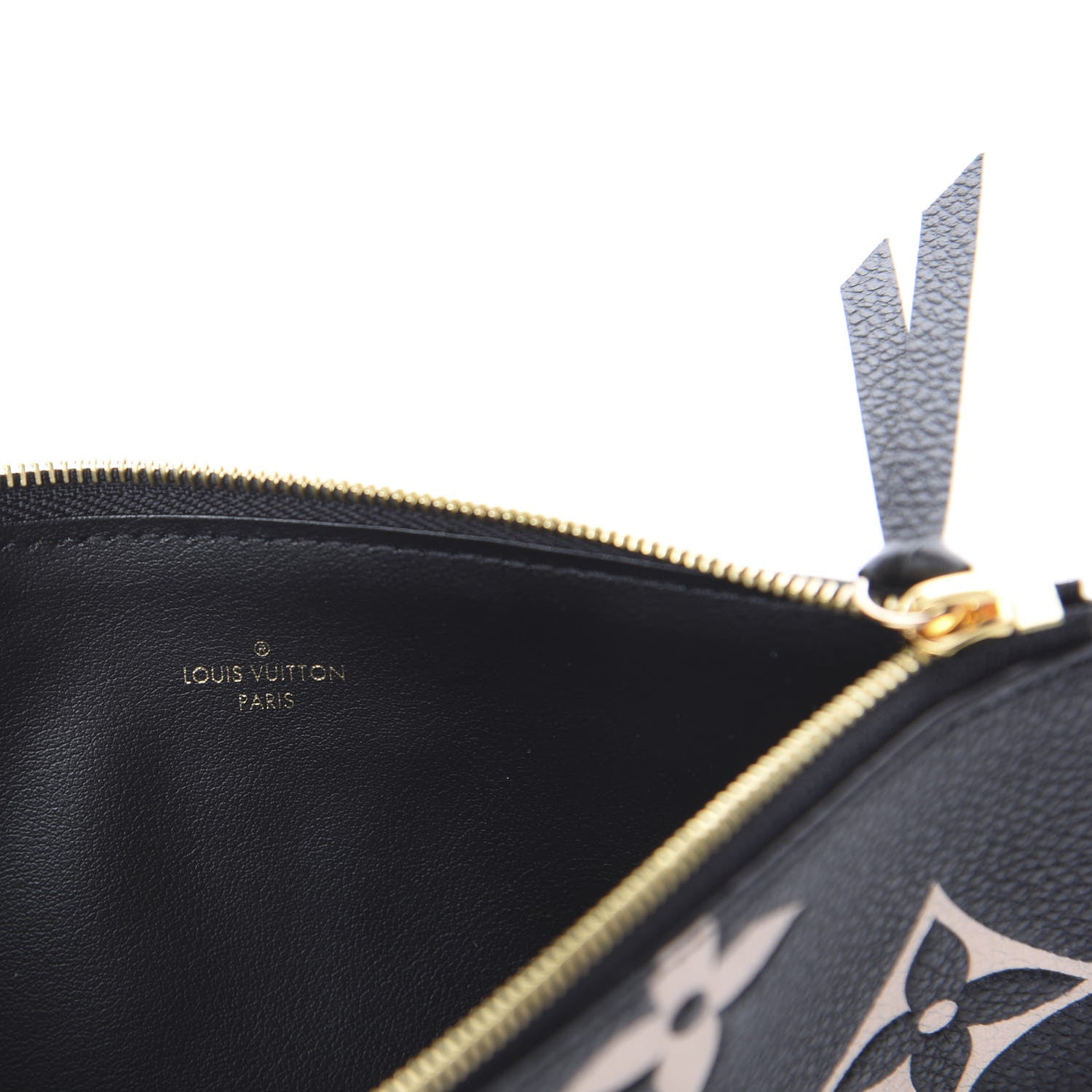 Louis Vuitton Empreinte Monogram Giant Crafty Pochette Felicie Zippered Insert Black 5 of 5
