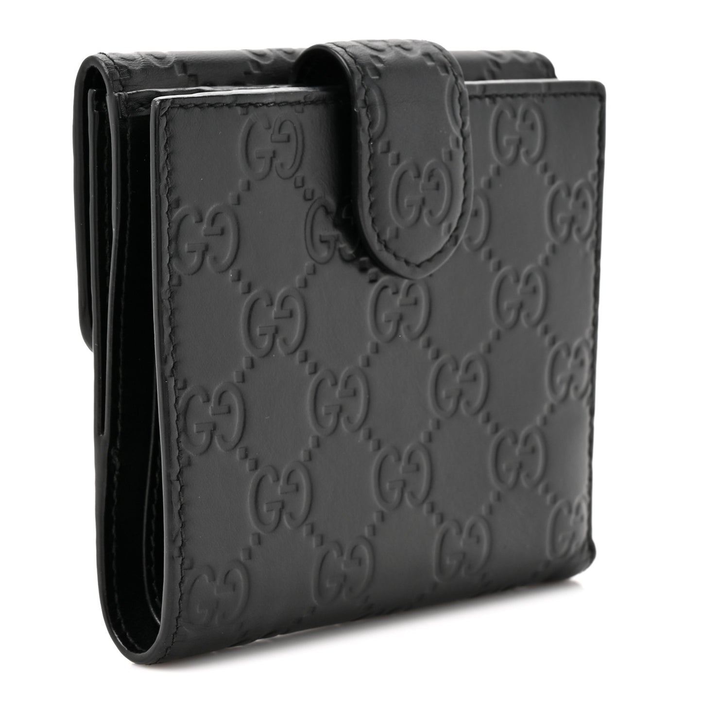 Guccissima Interlocking G French Wallet Black