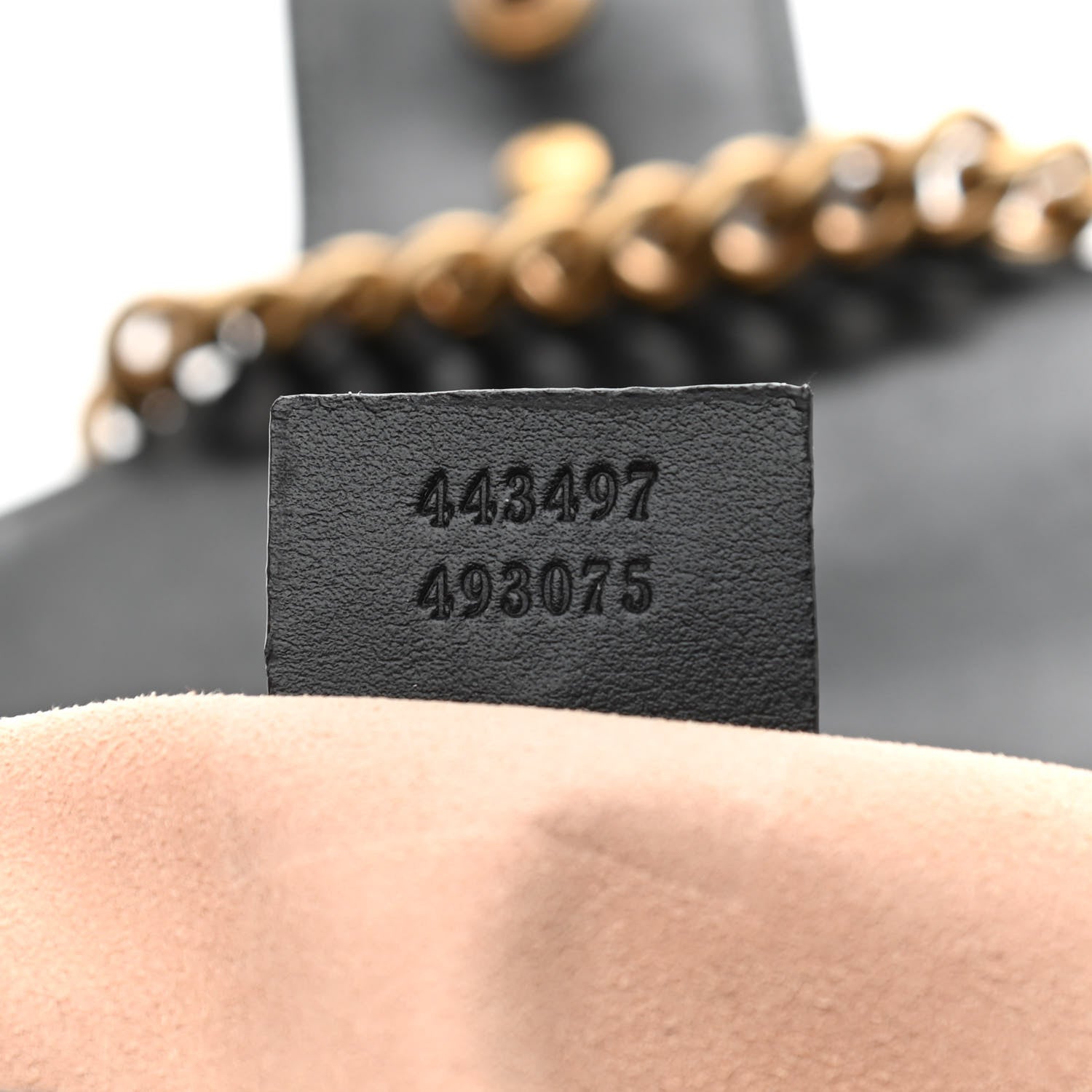 Gucci Calfskin Matelasse Small GG Marmont Shoulder Bag Black 6 of 8