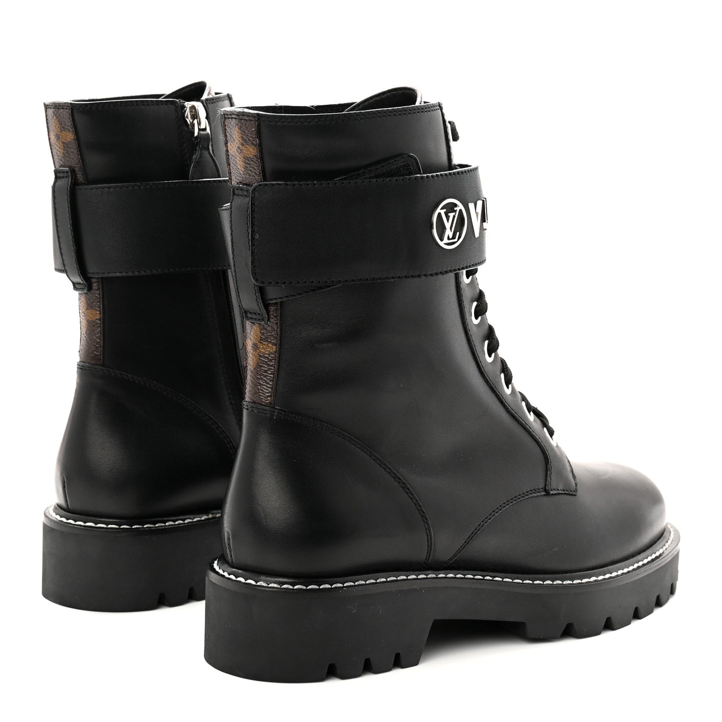 Calfskin Territory Flat Ranger Boots 38 Black