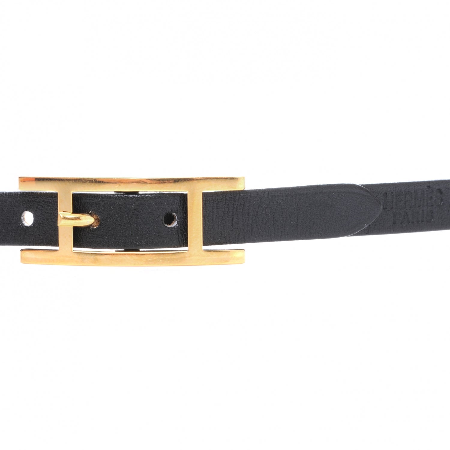 Hermes Chamonix Hapi 3 MM Triple Tour Wrap Bracelet Medium Black 3 of 4