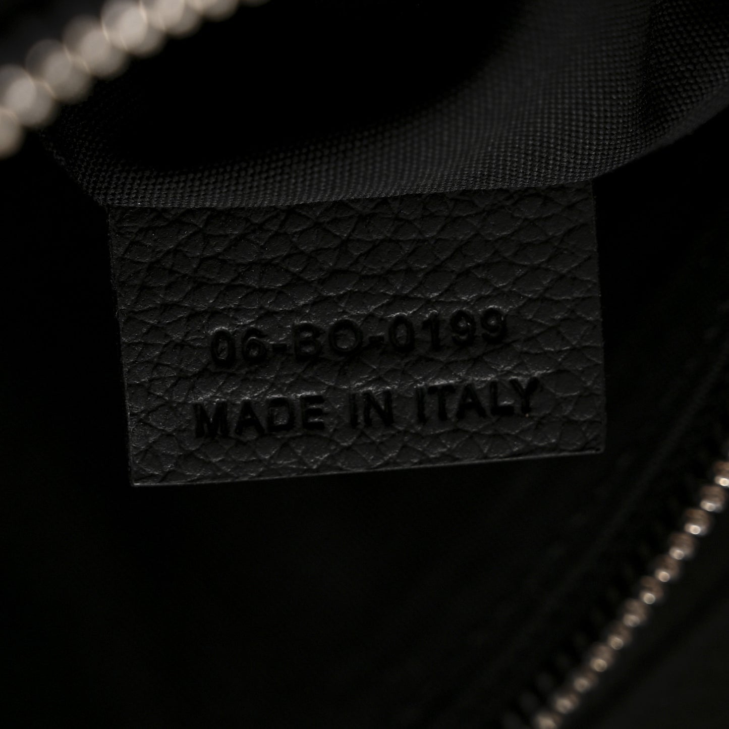 X SHAWN STUSSY Grained Calfskin Saddle Bag Black