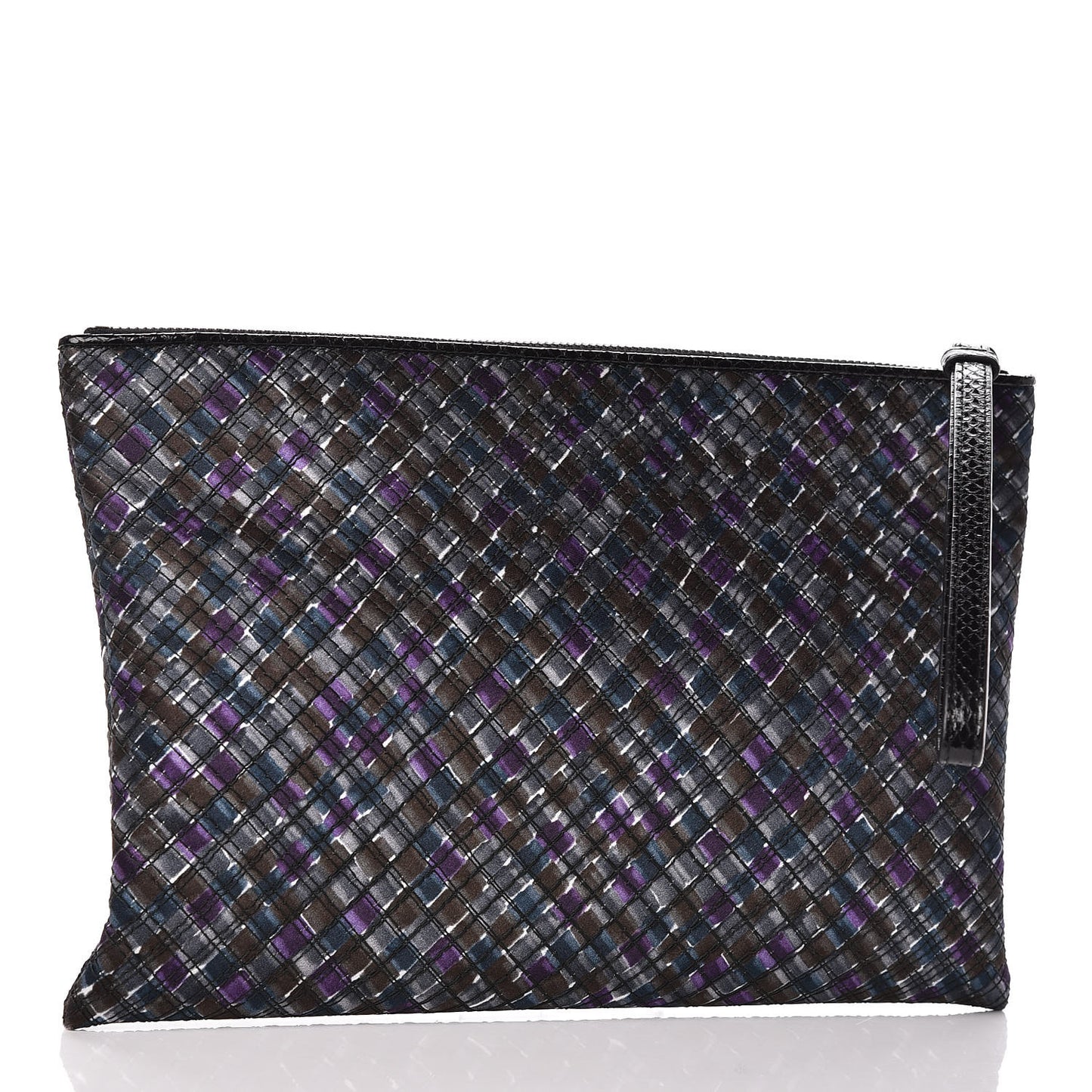 Satin Intrecciato Ayers Clutch Multicolor