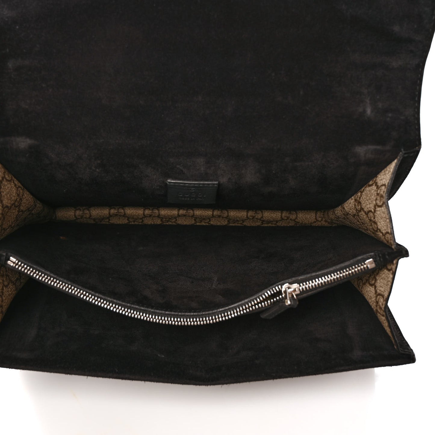 GG Supreme Monogram Medium Dionysus Shoulder Bag Black