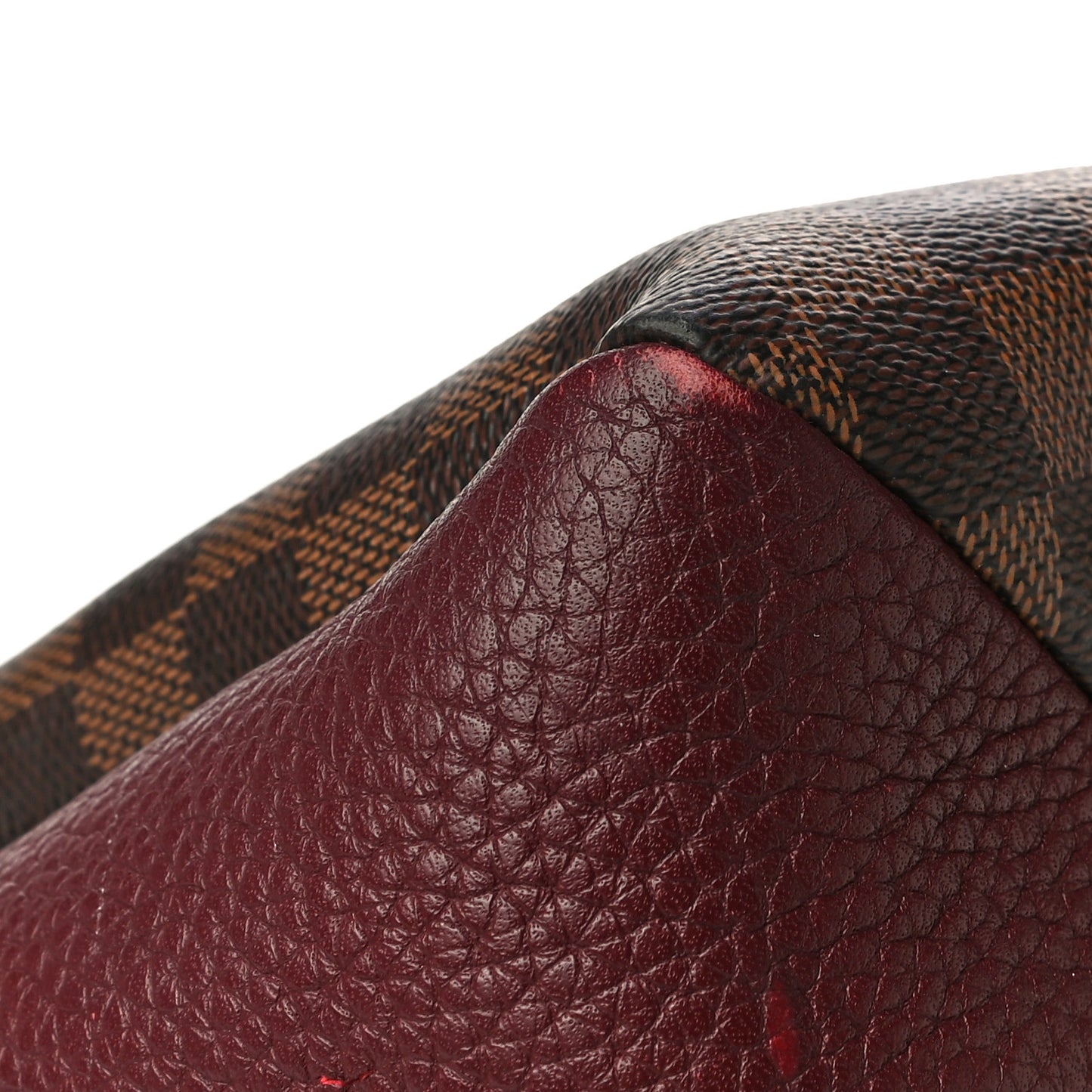 Damier Ebene Cuir Taurillon Brittany Bordeaux