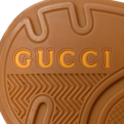 Gucci Suede Calfskin Tejus Printed Womens Ultrapace Sneakers 37.5 Pink Silver Oatmeal Yolk 6 of 6