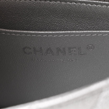 Chanel Metallic Calfskin Quilted Mini Rectangular Flap Silver 6 of 11