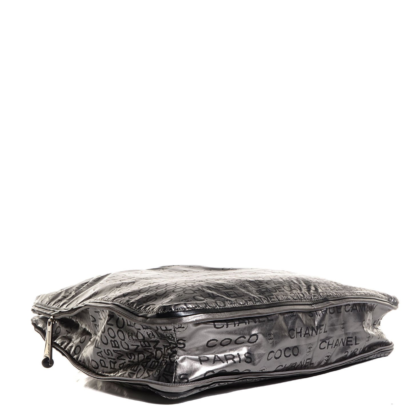 Coated Canvas Unlimited Large Tote Argent Fonce