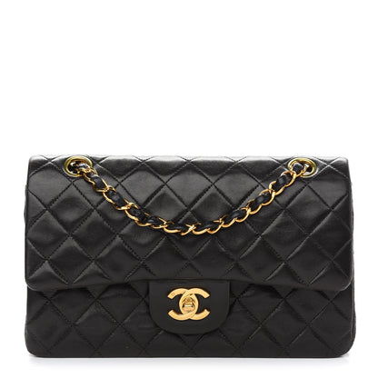 Chanel Lambskin Quilted Small Double Flap Black 1 of 12