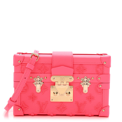 Louis Vuitton Monogram Tuffetage Petite Malle Rose Fluo 1 of 8