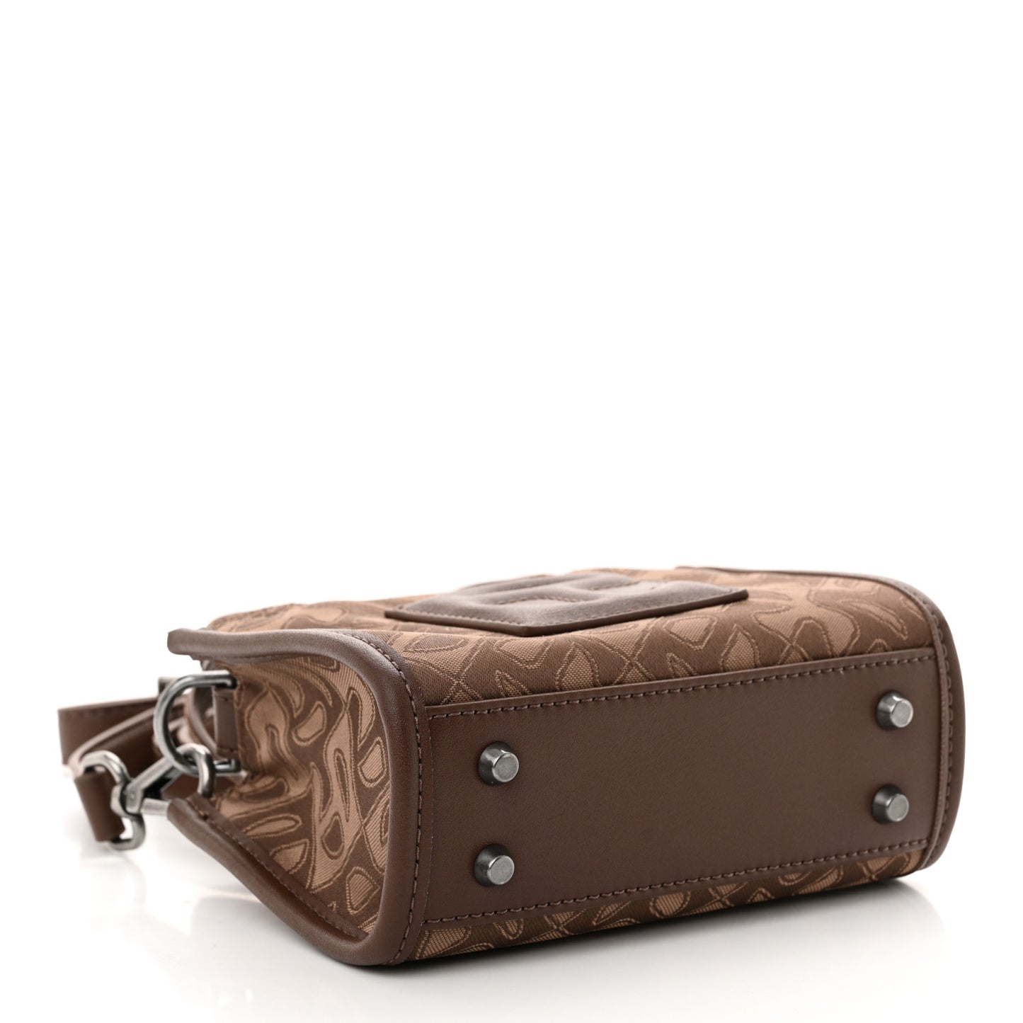 Monogram Jacquard Small Shopping Bag Chocolate