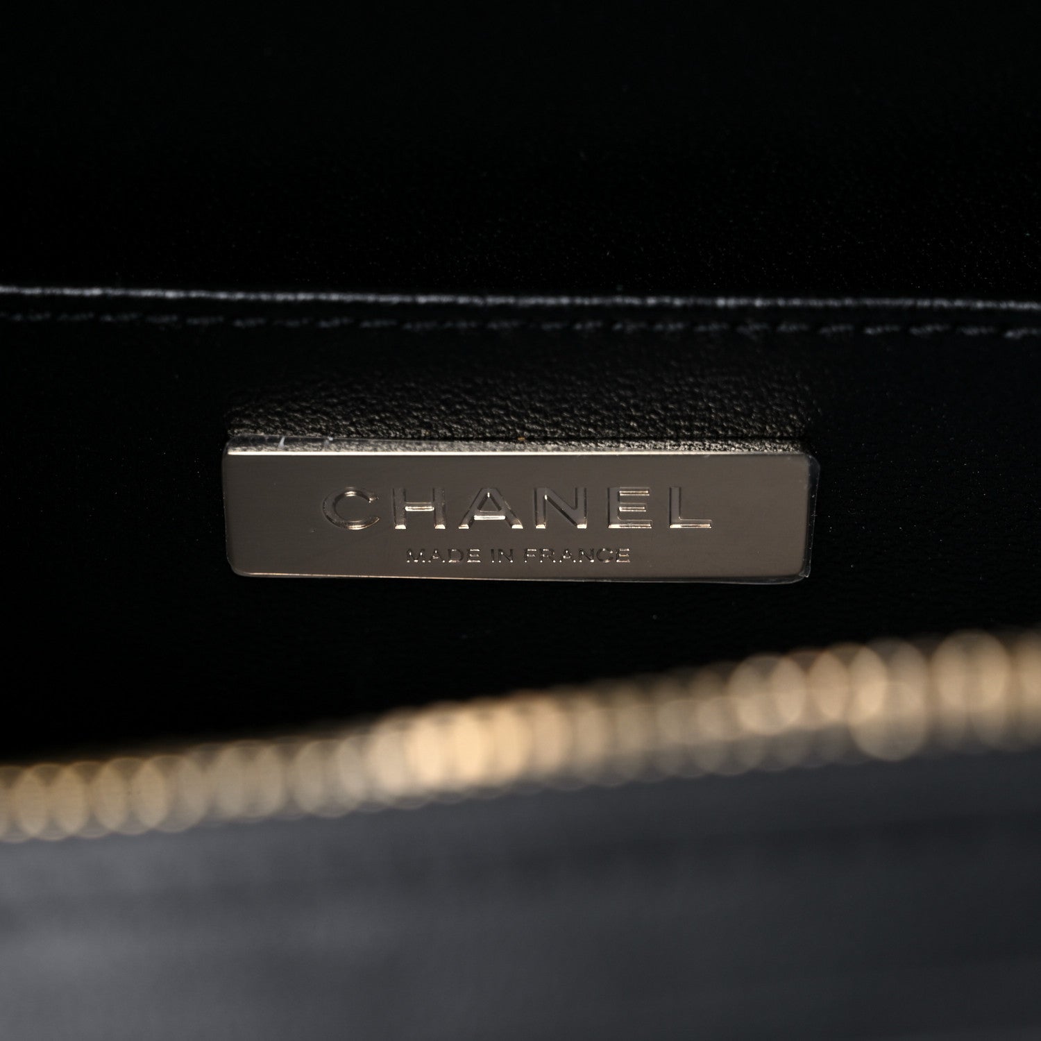 Chanel Calfskin Quilted Studded Square Vanity Case Black 6 of 12