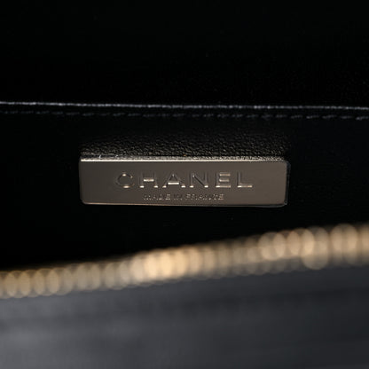 Chanel Calfskin Quilted Studded Square Vanity Case Black 6 of 12