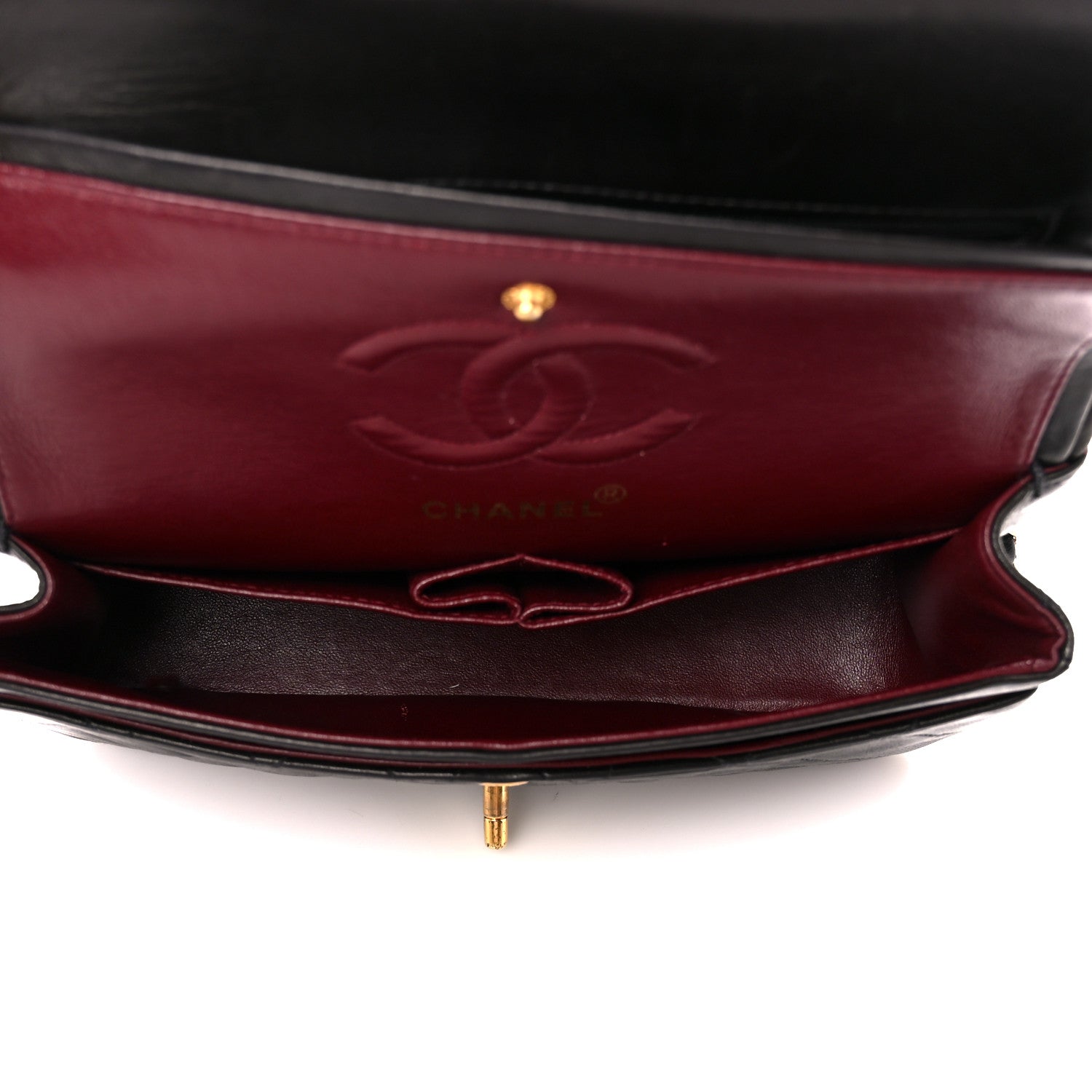 Chanel Lambskin Quilted Small Double Flap Black 5 of 11