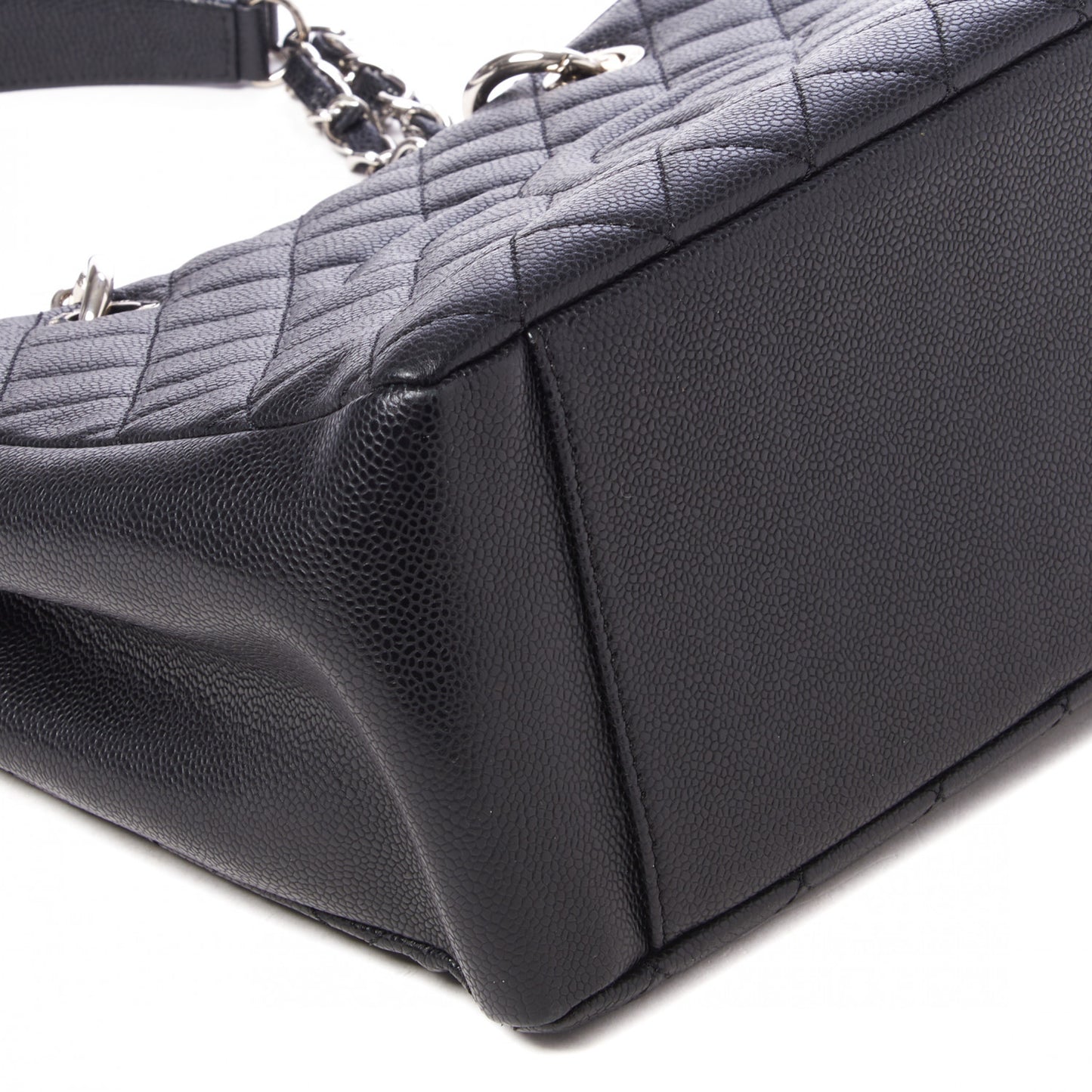 Caviar Quilted Grand Shopping Tote GST Black