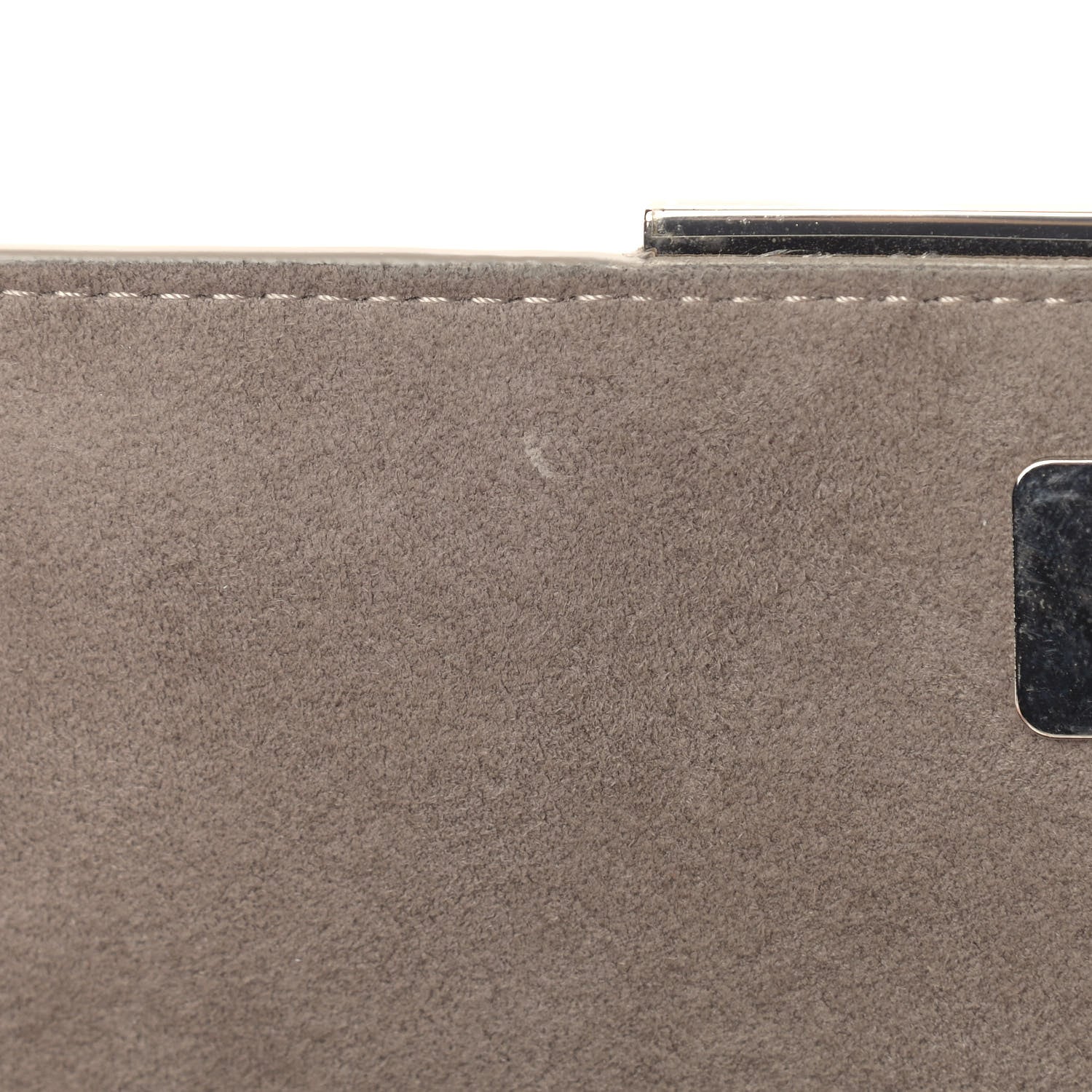 Fendi Vitello Elite Crystal Eye Monster Tube Wallet on Chain Grigio Polvere Ribes Multicolor 10 of 11