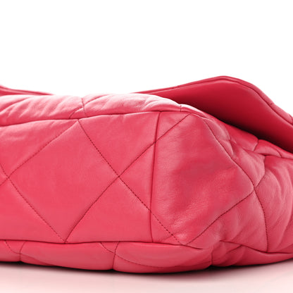 Chanel Lambskin Quilted Maxi Chanel 19 Flap Pink 10 of 11