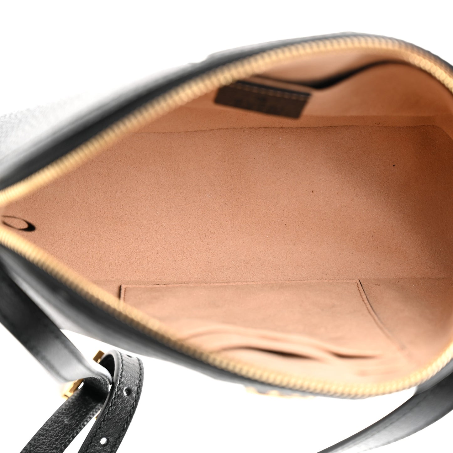 Calfskin GG Web Small Ophidia Dome Shoulder Bag Black