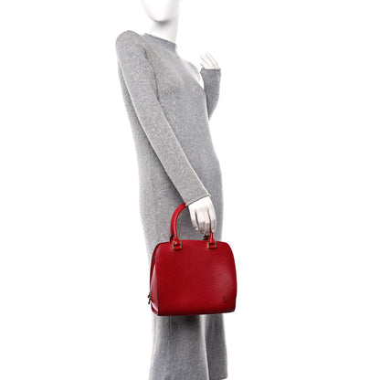 Louis Vuitton Epi Pont-Neuf Castillan Red 2 of 9