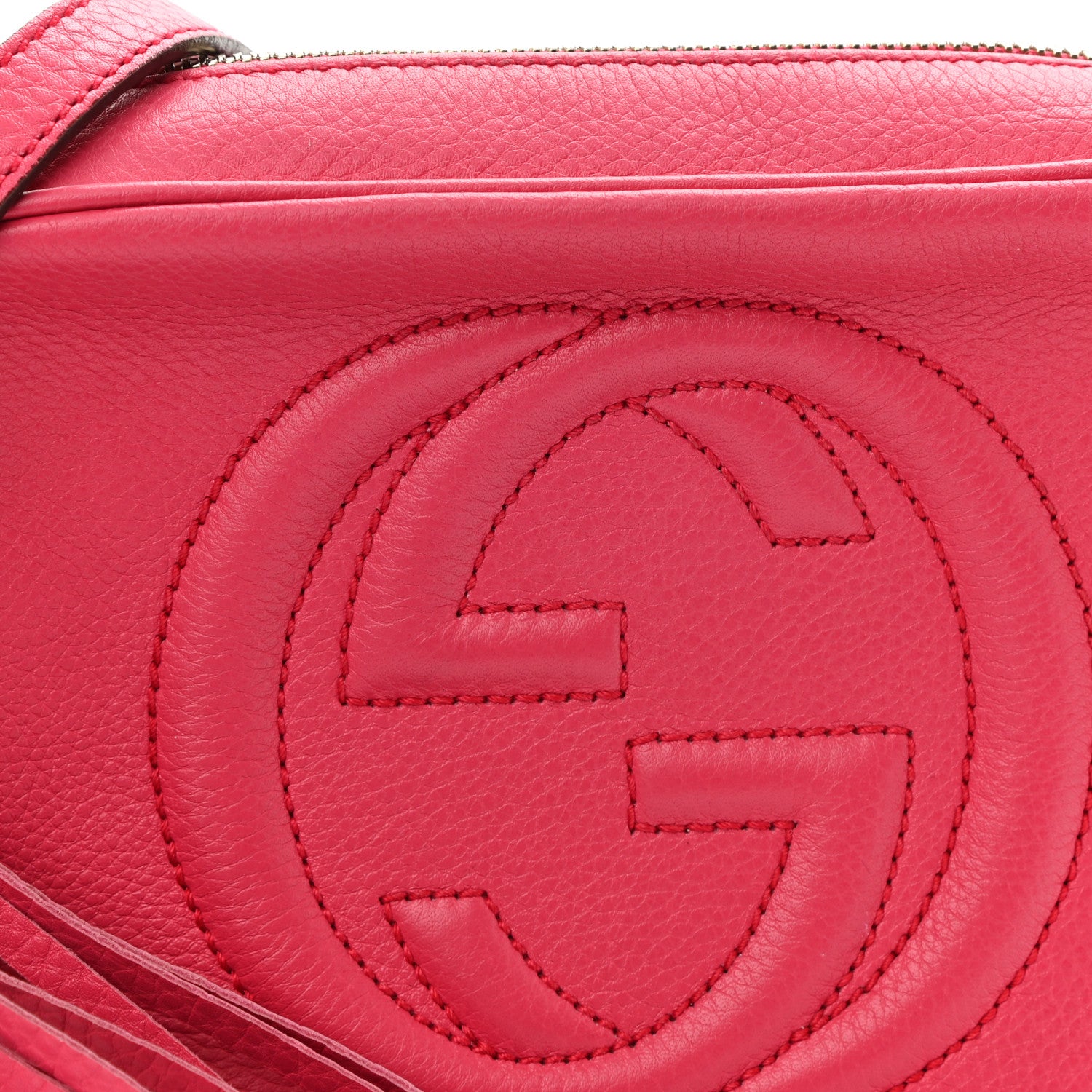 Gucci Pebbled Calfskin Small Soho Disco Bag Pink 9 of 11