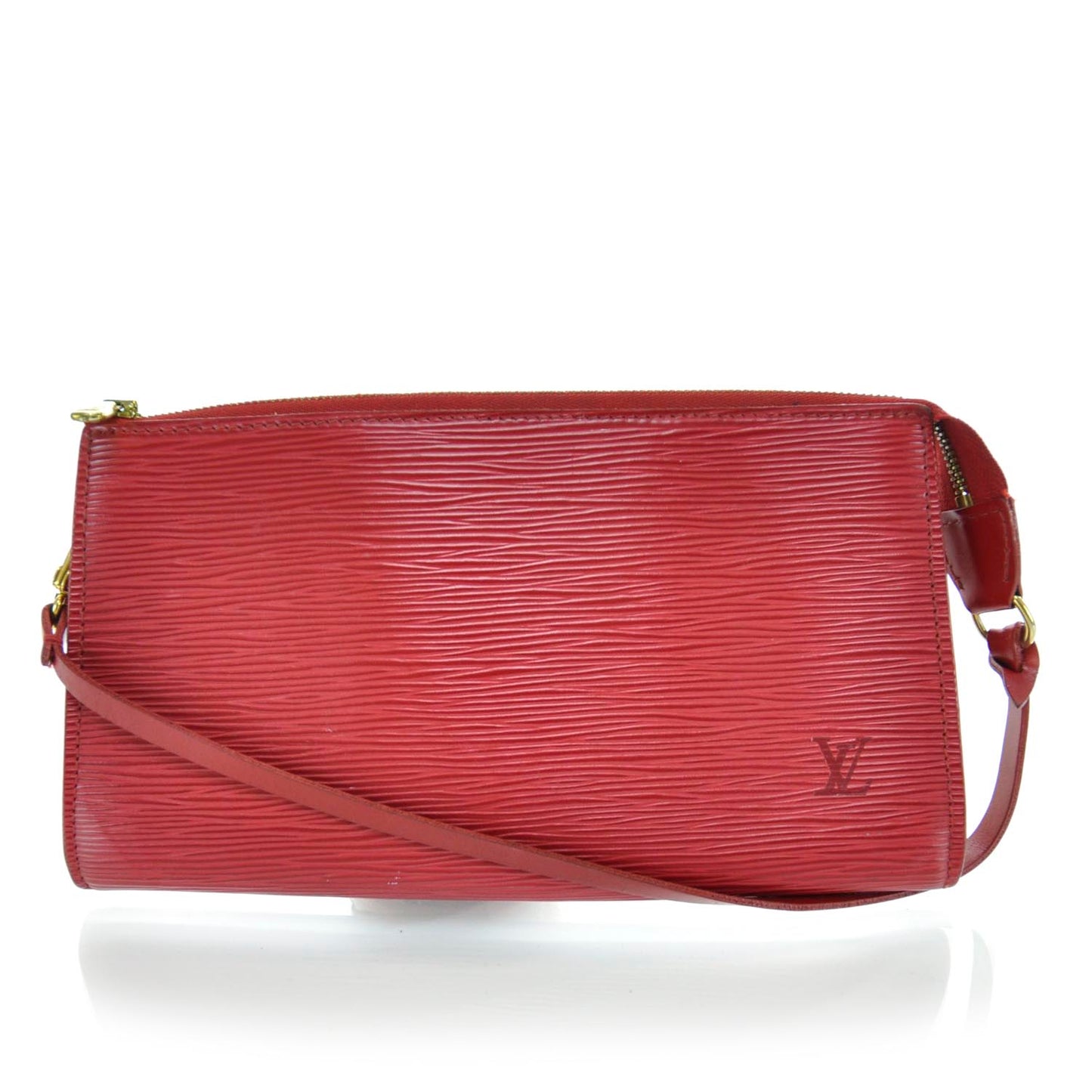 Epi Pochette Pouch Red Cosmetics