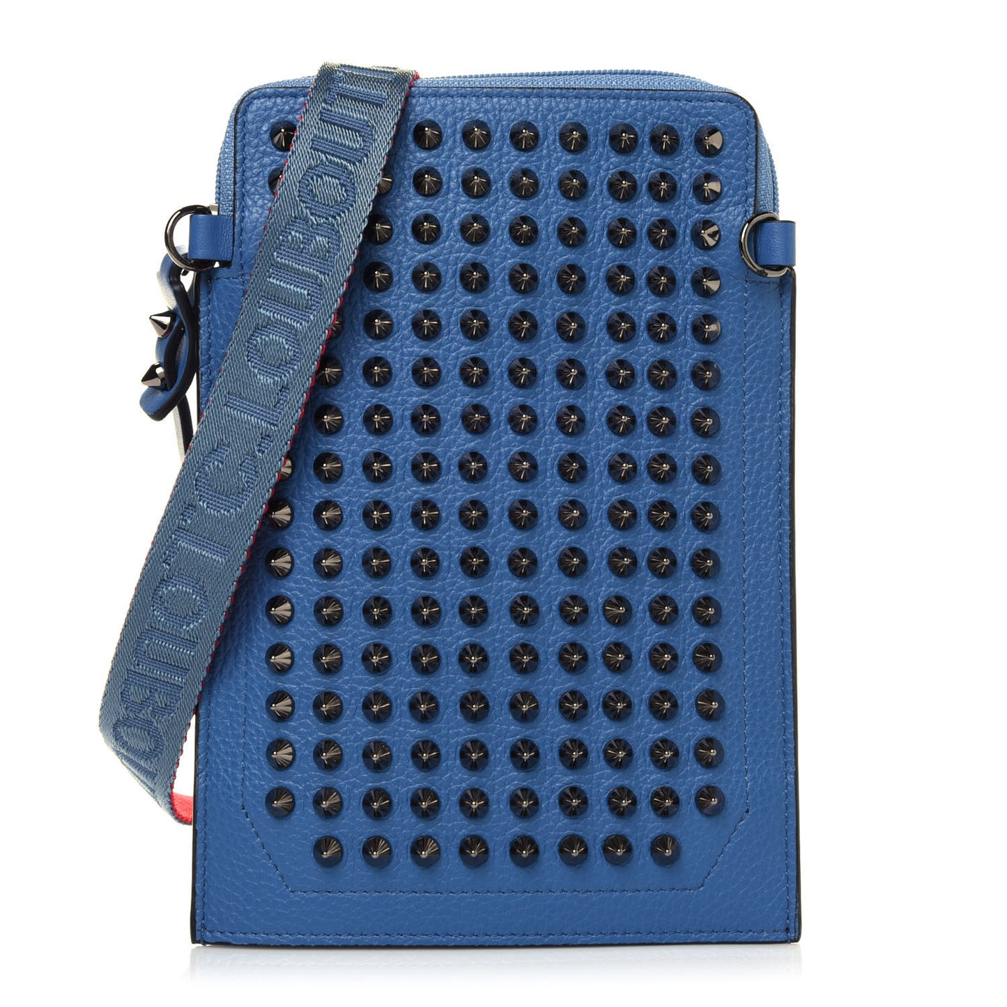 Empire Calfskin Spikes Loubilab Clutch Jeans