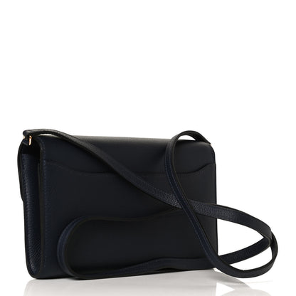 Hermes Evercolor Constance Wallet To Go Bleu Nuit 3 of 12