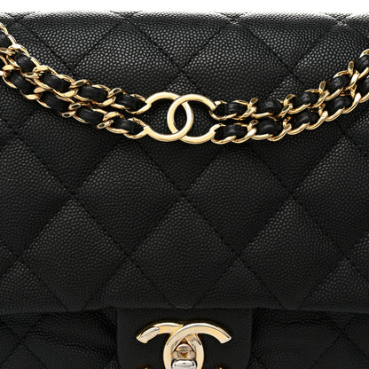 Chanel Caviar Quilted Small CC You Flap Black 8 of 10