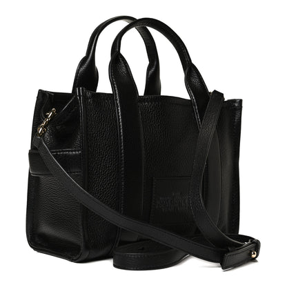 Marc Jacobs Grained Calfskin Small The Tote Bag Black 3 of 14