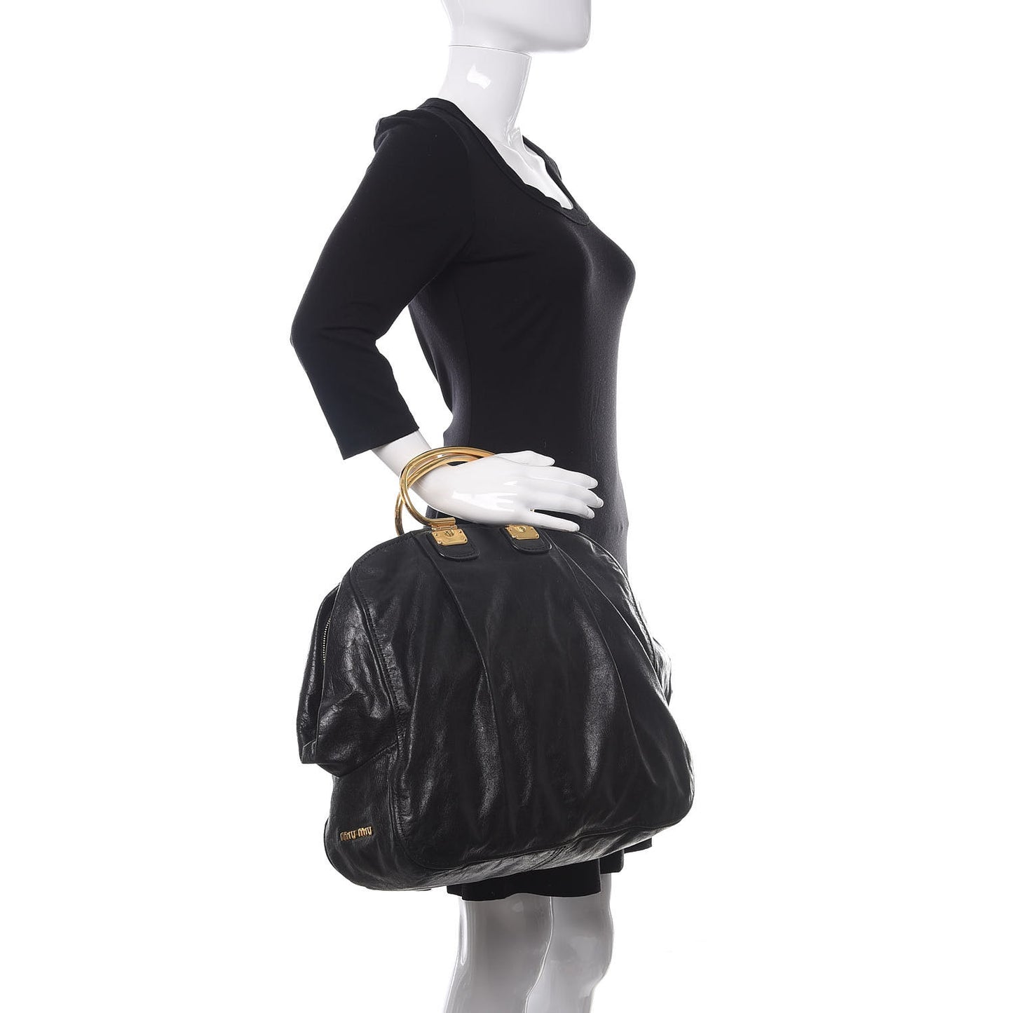 Vitello Vintage Tote Black