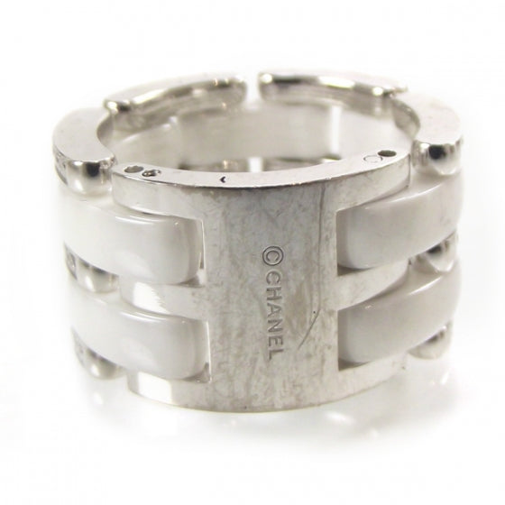 18k White Gold Diamond Ceramic Ultra Ring White