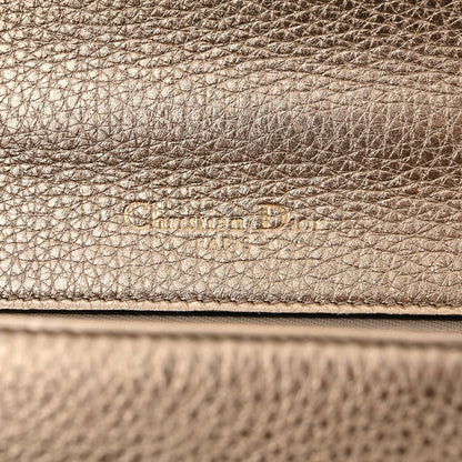 Christian Dior Metallic Grained Calfskin Small Diorama Flap Bag Gold 6 of 11