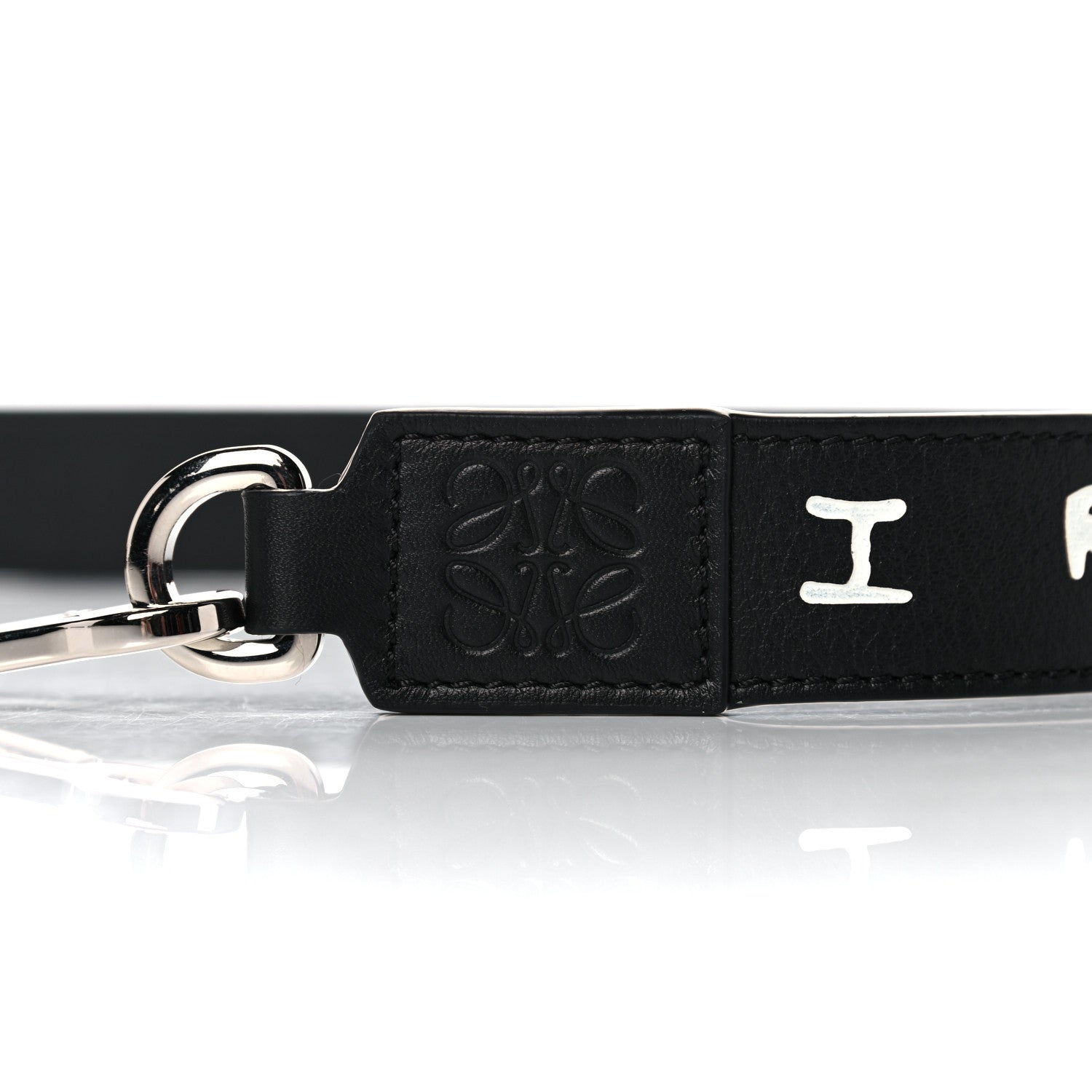 Loewe X JOE BRAINARD Calfskin Words Print Thin Strap Black 6 of 9