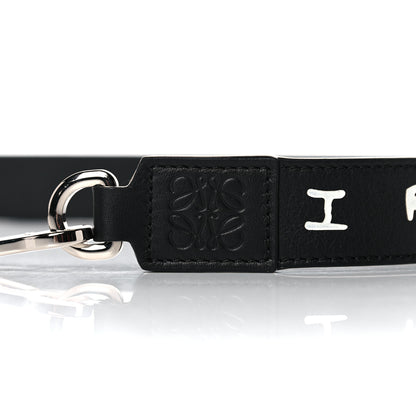 Loewe X JOE BRAINARD Calfskin Words Print Thin Strap Black 6 of 9