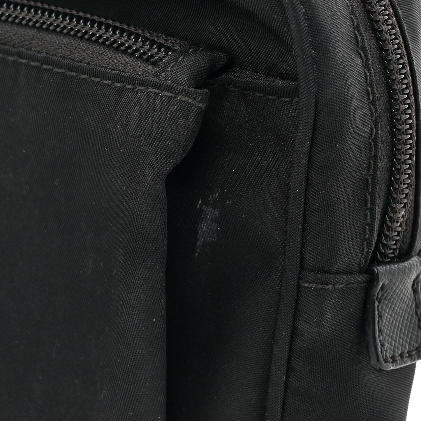 Tessuto Nylon Saffiano Belt Bag Black