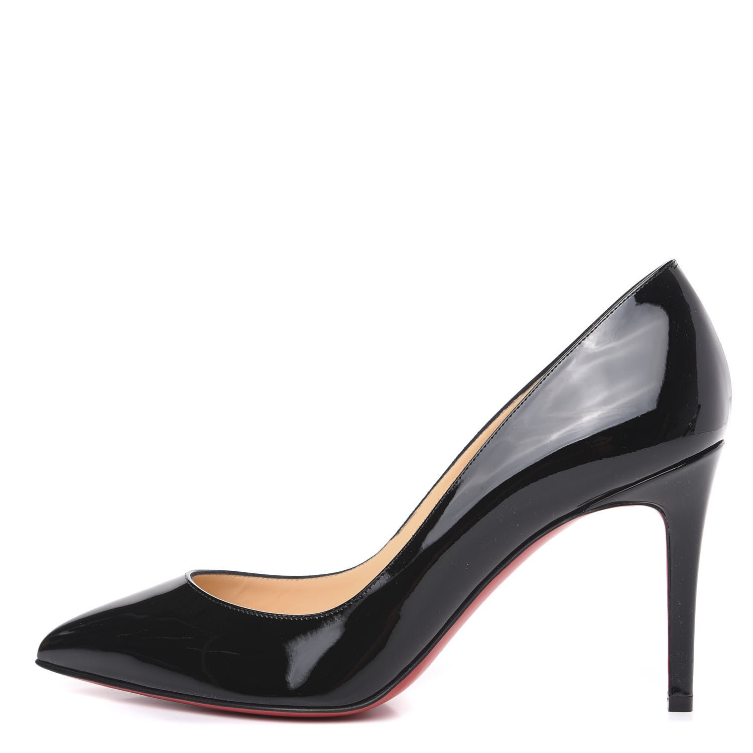 Christian Louboutin Patent Pigalle 85 Pumps 38 Black 1 of 8