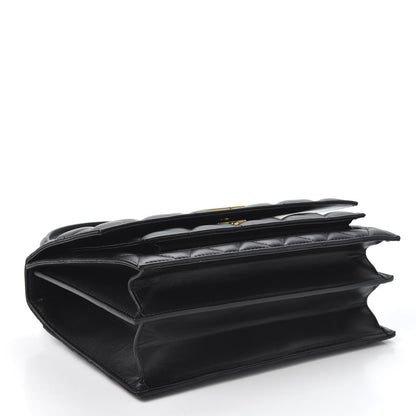 Balenciaga Nappa Calfskin Quilted Medium Sharp Top Handle Bag Black 3 of 8