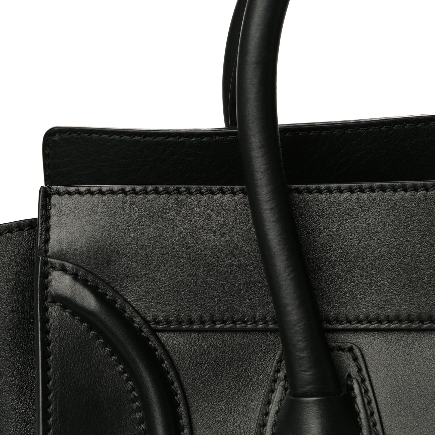 Smooth Calfskin Mini Luggage Black