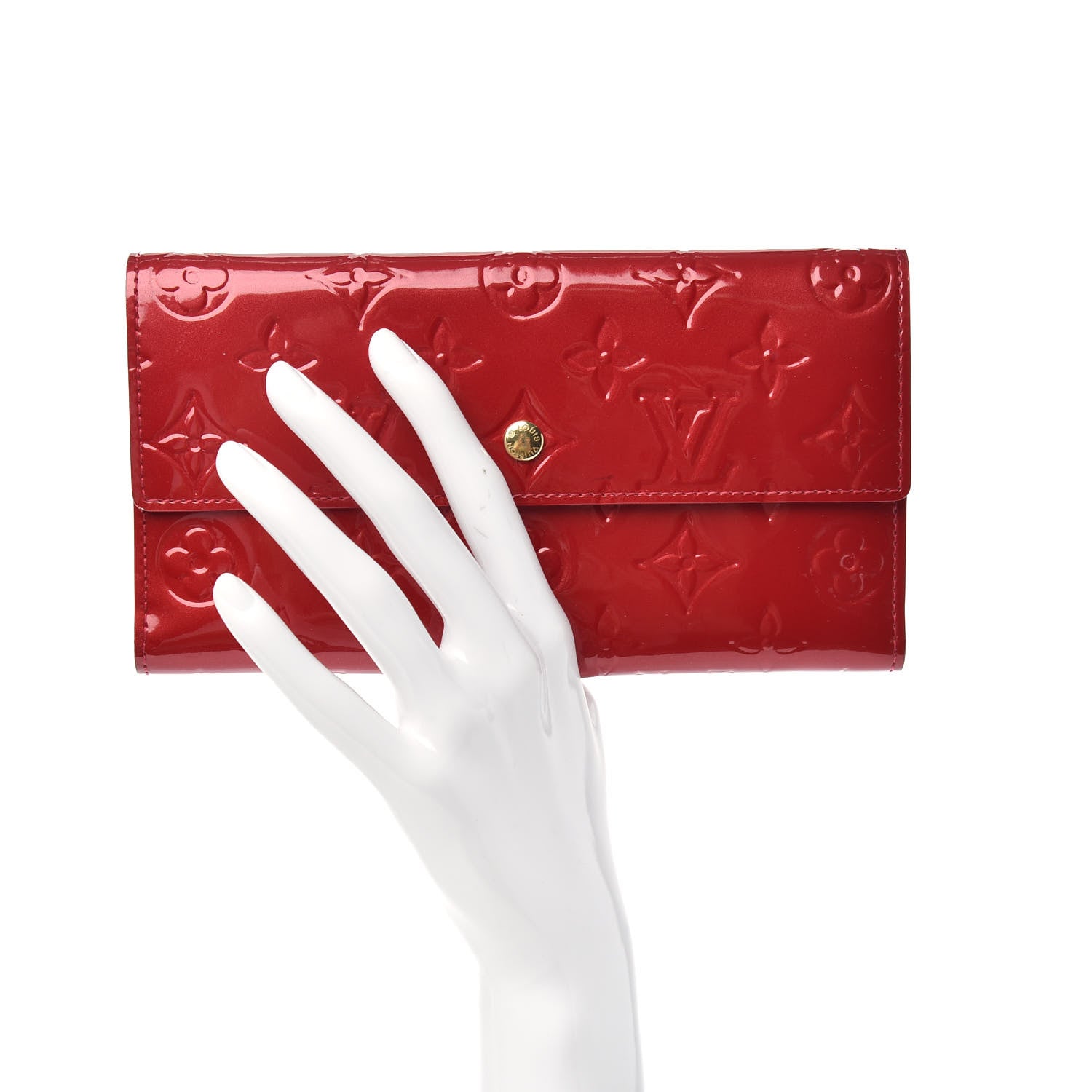 Louis Vuitton Vernis Porte Tresor International Wallet Pomme D'Amour 2 of 7