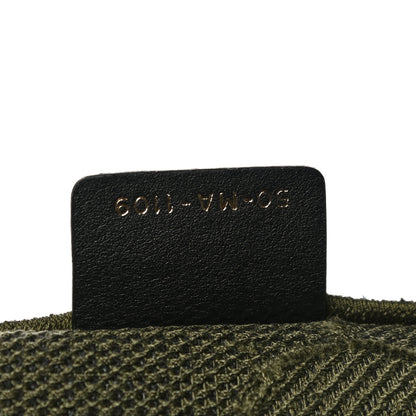 Christian Dior Canvas Embroidered Camouflage Book Tote Green 7 of 11