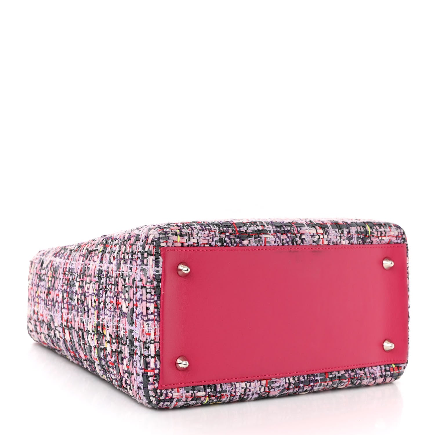 Christian Dior Tweed Medium Lady Dior Pink Multicolor 4 of 11