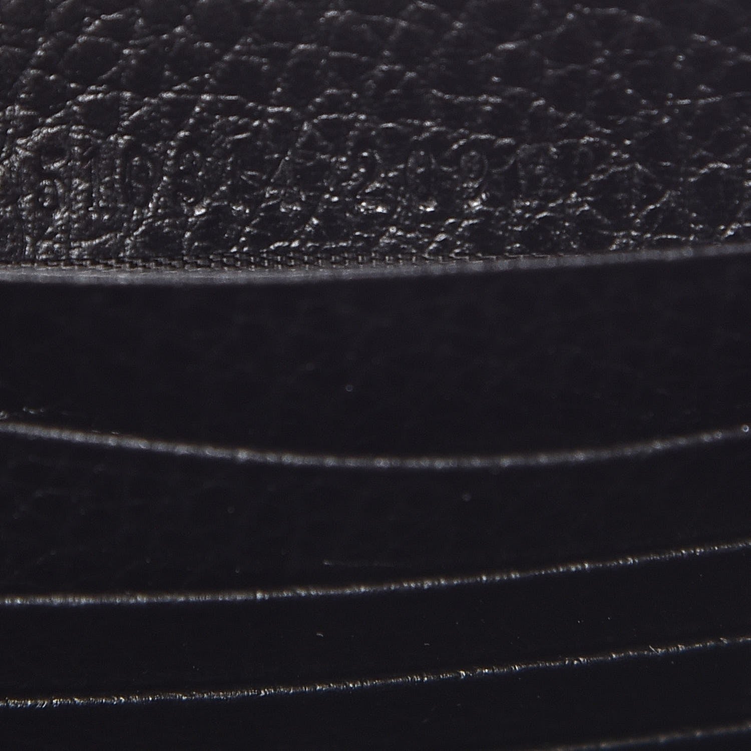 Gucci Dollar Calfskin Interlocking G Chain Wallet Black 7 of 8